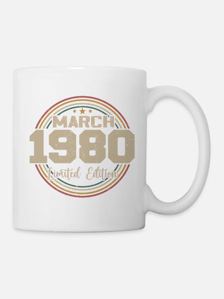 Awesome seit März 1934 Geburtstag 1934 Geschenk - Tasse - Weiß