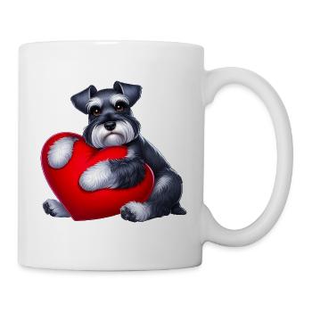 Minature Schnauzer Art - Mug - white - Right