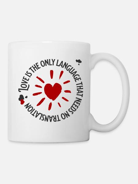 LOVE - Tasse - Weiß