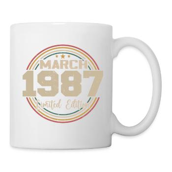 Tolles Geschenk zum Geburtstag 1987 seit März 1987 - Tasse - Weiß - Rechts