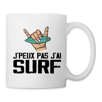 Ich kann nicht surfen - Tasse - Weiß - Rechts