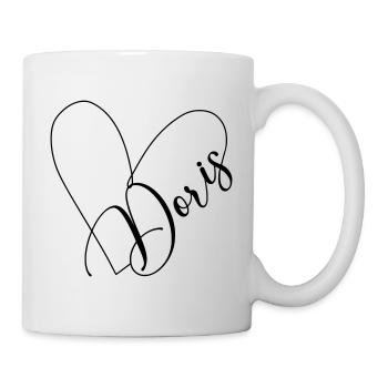 Doris Name Heart Line - Mug blanc - blanc - Droite