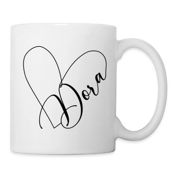 Dora Name Heart Line - Mug - white - Right