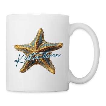 Küstendeern barocker Seestern - Tasse - Weiß - Rechts