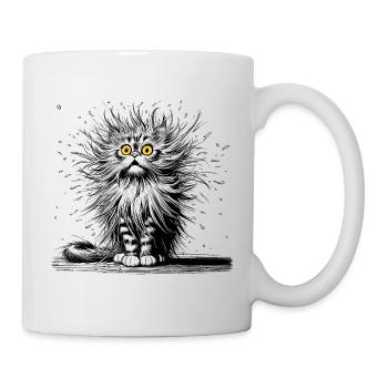 funny cat - Mug - white - Right