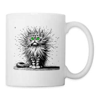 Chat pour se moquer - Mug blanc - blanc - Droite
