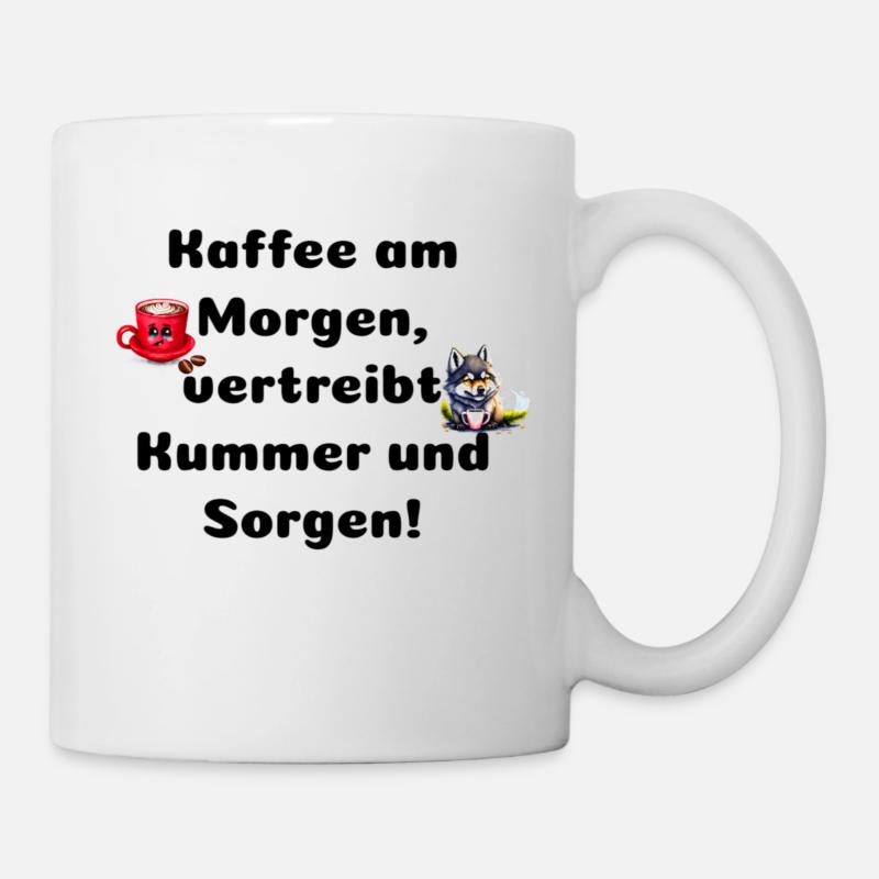 Café le matin - Mug blanc - blanc