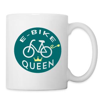 EBIKE QUEEN -Fahrrad E-Bike - Tasse - Weiß - Rechts