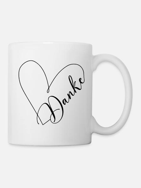 Thank you heart - Mug - white
