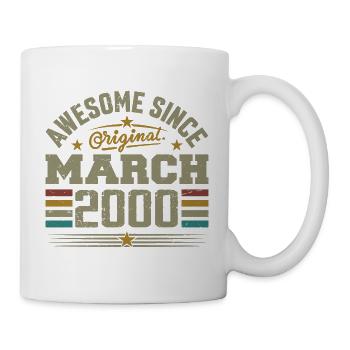 March 2000 Birthday Vintage 2000 Gift Idea - Mug - white - Right