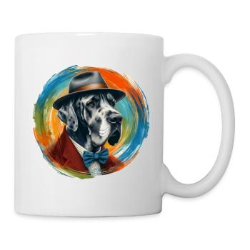 Deutsche Doggen-Kunst - Tasse - Weiß - Rechts