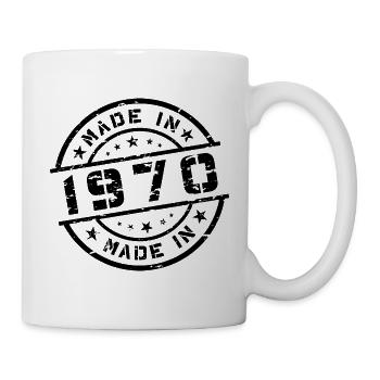 Année de naissance Anniversaire Né en - Fabriqué en 1970 - Mug blanc - blanc - Droite