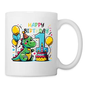 Dino Party for First Birthday - Mug - white - Right