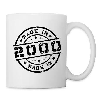 Année de naissance Anniversaire Né en - Fabriqué en 2000 - Mug blanc - blanc - Droite
