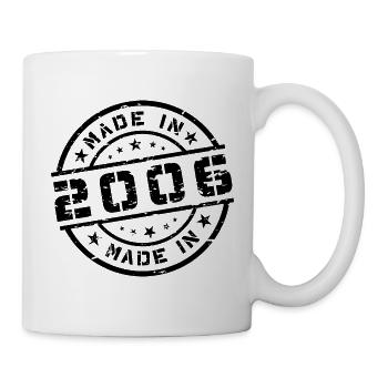 Geburtsjahr Geburtstag Born In - Made in 2006 - Tasse - Weiß - Rechts