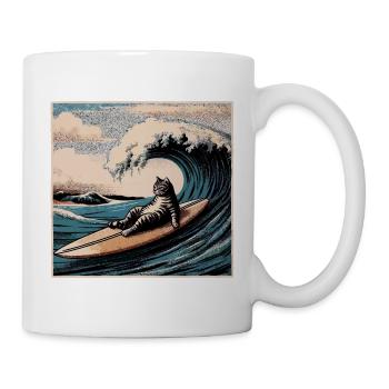 Lustiges Geschenk für Katzenliebhaber - Tasse - Weiß - Rechts