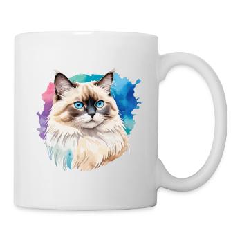 Birman Cat Watercolors - Mug - white - Right