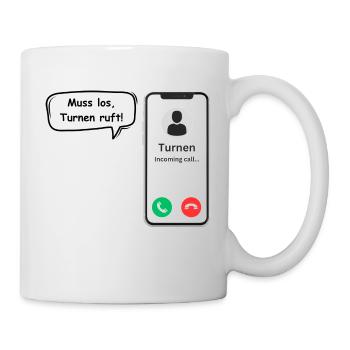 Gymnastics Calls - Sports Saying - ApriNoeScor - Mug - white - Right