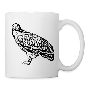 Wanderfalke, Falke, Falke, Vogel, Raubtier, Falke - Tasse - Weiß - Rechts