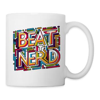 Beat it Nerd 14 - Tasse - Weiß - Rechts