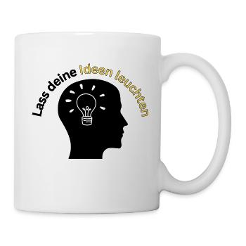 Ideenlicht - Kreativität und Innovation - ApriNoe - Tasse - Weiß - Rechts