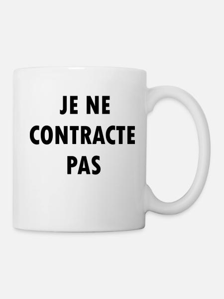 Je ne contracte pas - Mug blanc - blanc
