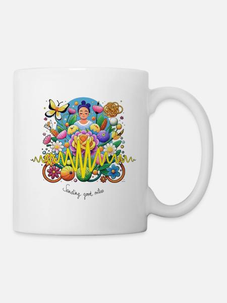 Bonnes vibrations - Mug blanc - blanc