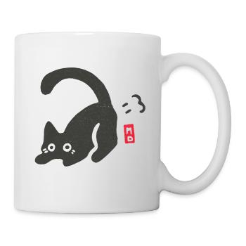 Furzkatze - Tasse - Weiß - Rechts