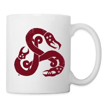 Les trois serpents - Mug blanc - blanc - Droite
