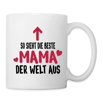 Die beste Mama der Welt - Tasse - Weiß - Rechts