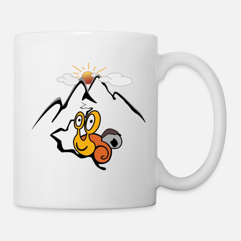 Bergschnecke - Tasse - Weiß