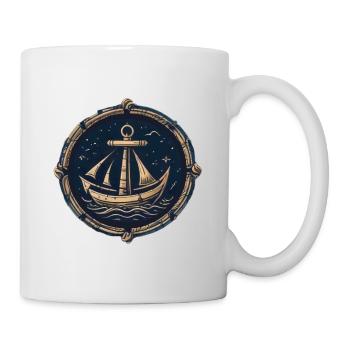 Ankerboot - Tasse - Weiß - Rechts