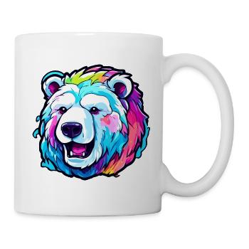 Polar Bear / Animal / Norpol / Winter / Childlike / Cute - Mug - white - Right