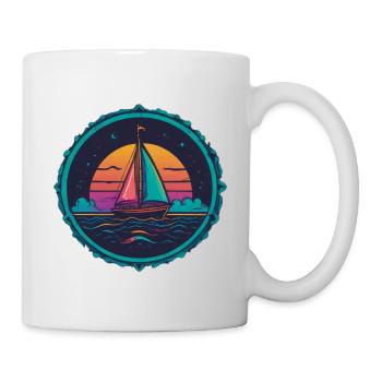 Ein Traum vom Boot - Tasse - Weiß - Rechts
