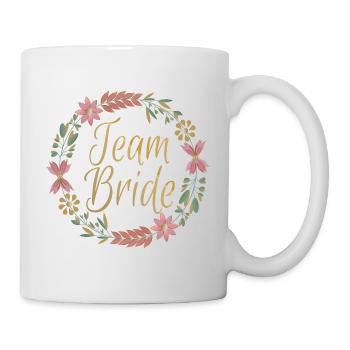JGA - Team Bride Kranz - Tasse - Weiß - Rechts