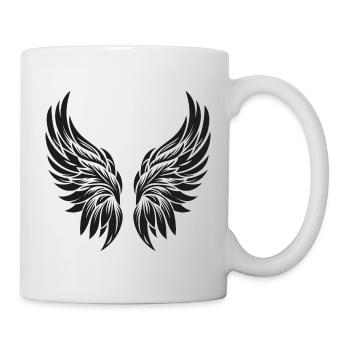 Engelsflügel - Tasse - Weiß - Rechts