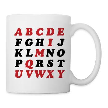 English Alphabet - Mug - white - Right