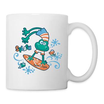 Splash - Surferglück - Tasse - Weiß - Rechts