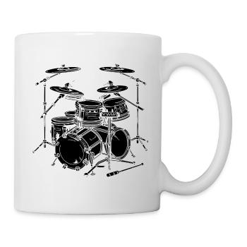 Percussion - Mug blanc - blanc - Droite