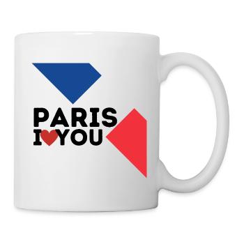 Paris je t'aime - Mug blanc - blanc - Droite