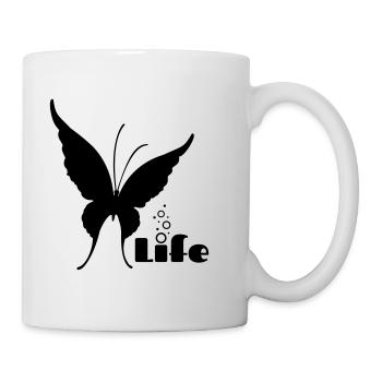 Vie - Mug blanc - blanc - Droite