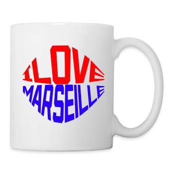 Ich liebe Marseille - Tasse - Weiß - Rechts
