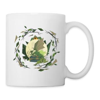 Dragon vert - Mug blanc - blanc - Droite