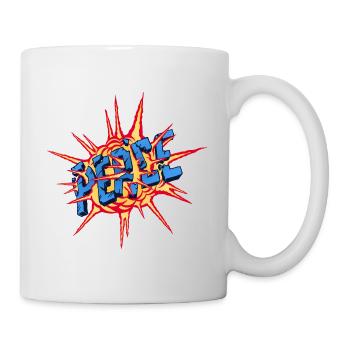 Friedensbombe - Tasse - Weiß - Rechts