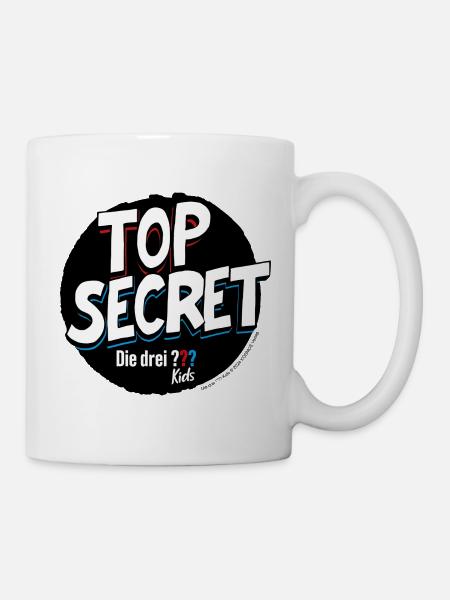 Die Drei ??? Kids Top Secret - Tasse - Weiß