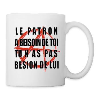 Anarchist Sticker - Mug - white - Right