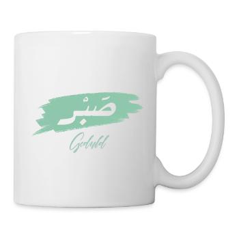 Sabr - Geduld - Tasse - Weiß - Rechts