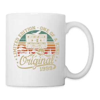 Vintage 1999 Geburtstagsgeschenk 1999 Retro 1999 - Tasse - Weiß - Rechts