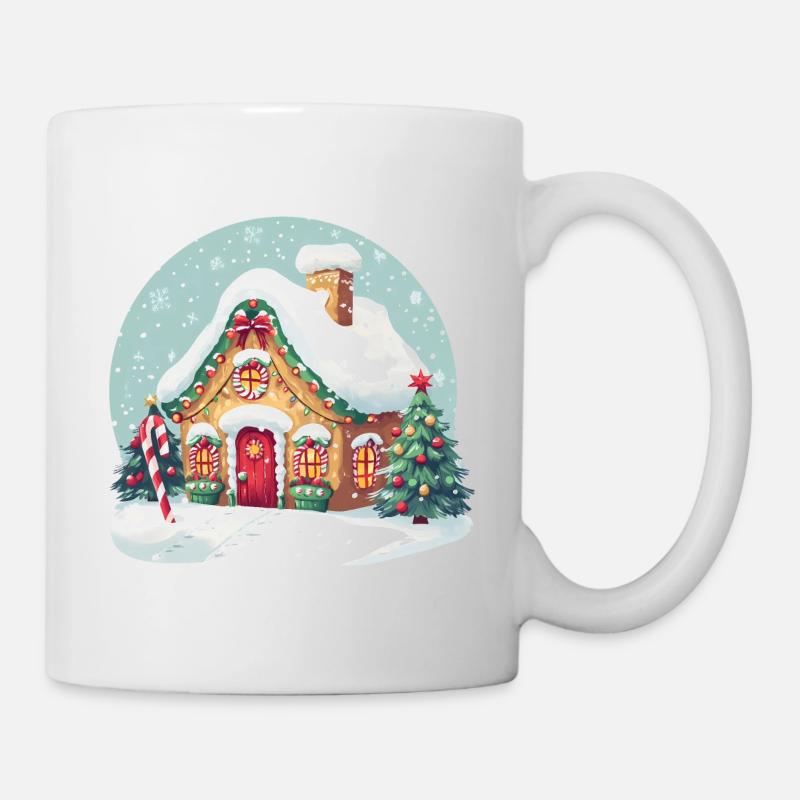 Christmas Gingerbread House - Tasse - Weiß