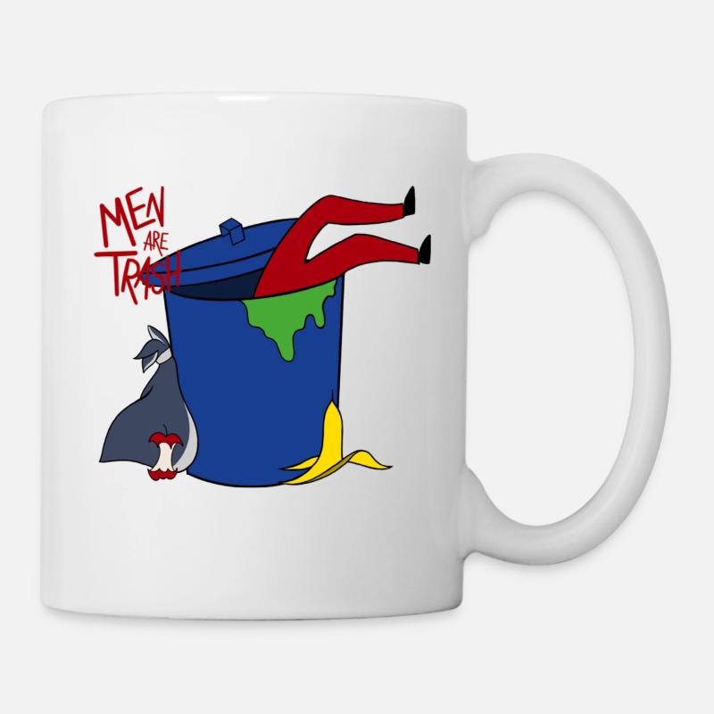 Les hommes sont des ordures - Mug blanc - blanc